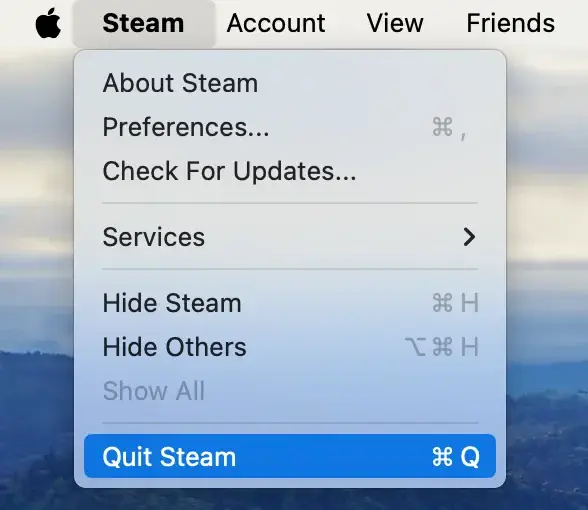 delete steam on mac