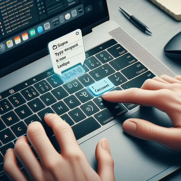 an illustrative image showing how to type accents on MacBook